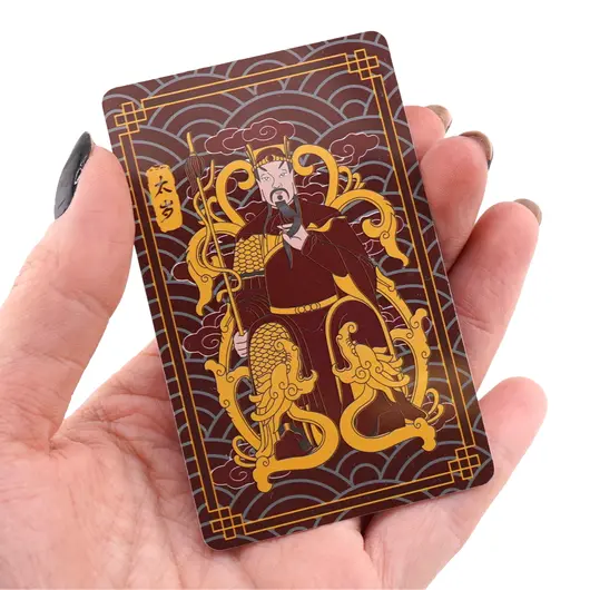 Card feng shui din plastic Tai Sui pentru protectia anului 2025, imagine 3