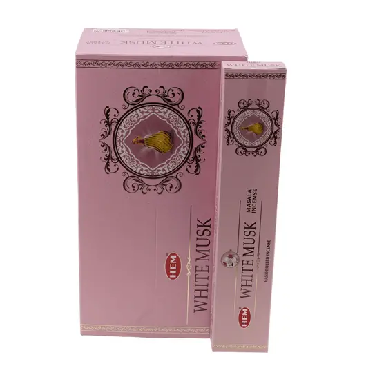 Betisoare parfumate HEM - White Musk 15g, Premium
