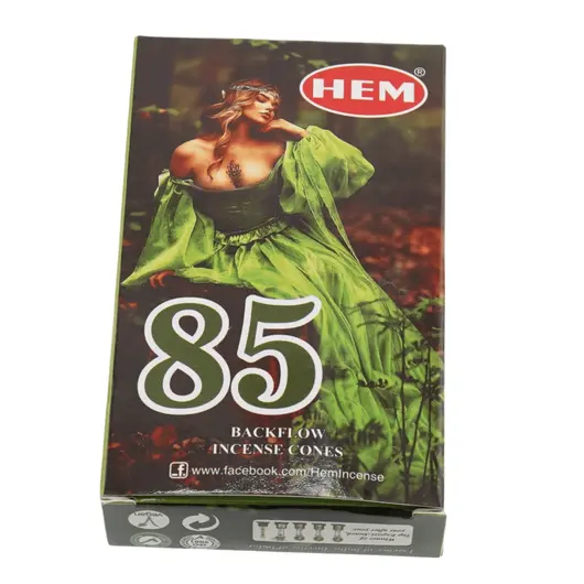 Conuri parfumate fumigatie HEM 85 backflow, 10 buc, imagine 2