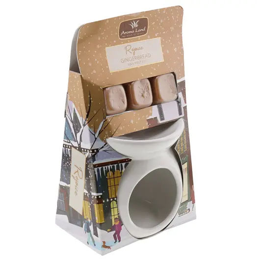 Kit de topire ceara parfumata Aromaland Rejoice - Turta Dulce, imagine 2