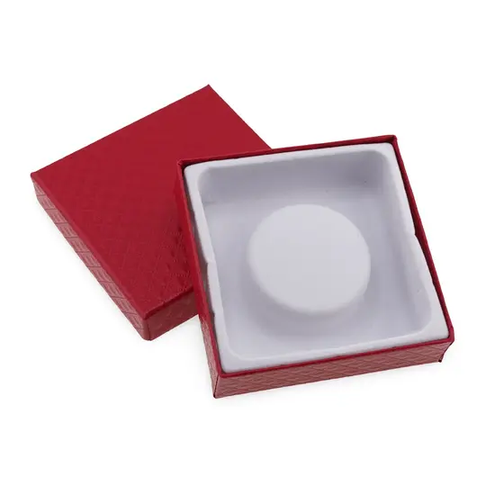 Cutie pentru cadou patrata rosie, 8cm, imagine 2