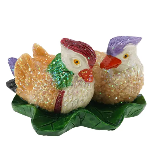 Pereche Rate Mandarin din rasina, 5cm, imagine 2