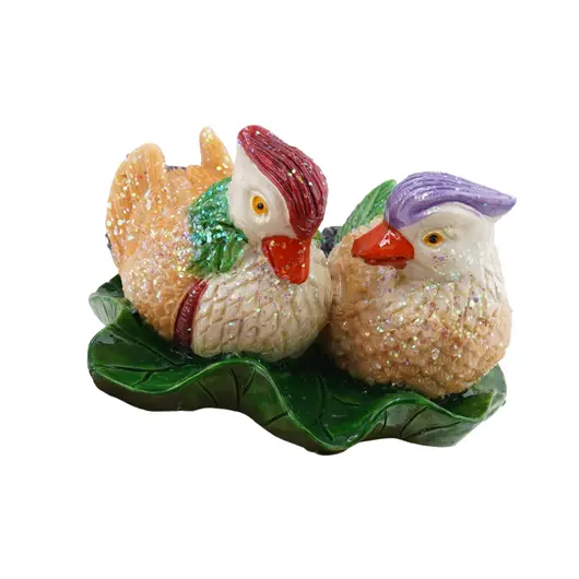 Pereche Rate Mandarin din rasina, 5cm, imagine 5