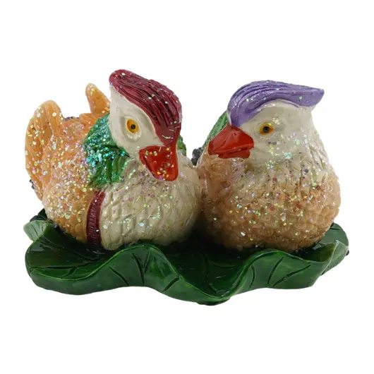 Pereche Rate Mandarin din rasina, 5cm