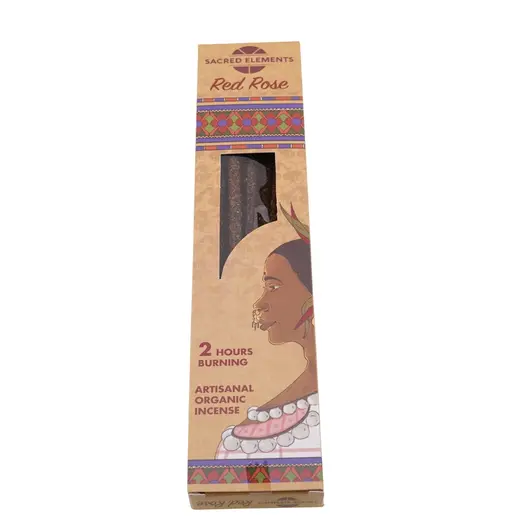 Betisoare parfumate artizanale organice Sacred Elements - Red Rose 10 buc