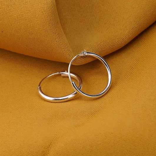 Cercei din argint 925 pentru copii rotunzi, 13mm, imagine 2