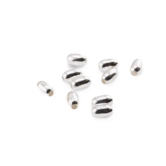 Accesoriu din Argint 925, model bumb oval, set 10 buc - 4,5x2,8mm, imagine 2