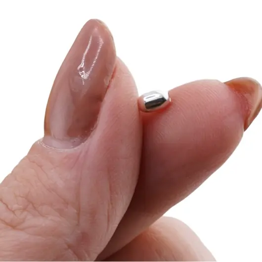 Accesoriu din Argint 925, model bumb oval, set 10 buc - 4,5x2,8mm, imagine 5