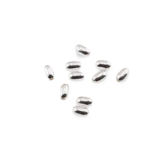 Accesoriu din Argint 925, model bumb oval, set 10 buc - 4,5x2,8mm