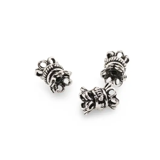 Accesoriu din Argint 925, model floare gravata, set 3 buc - 7,6x6,5mm, imagine 2