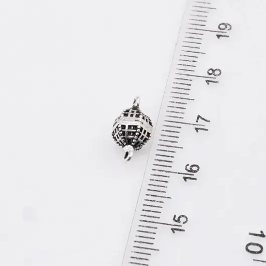 Accesoriu din Argint 925, model sfoara gravata, cu doua anouri - 13,5x6,1mm, imagine 4