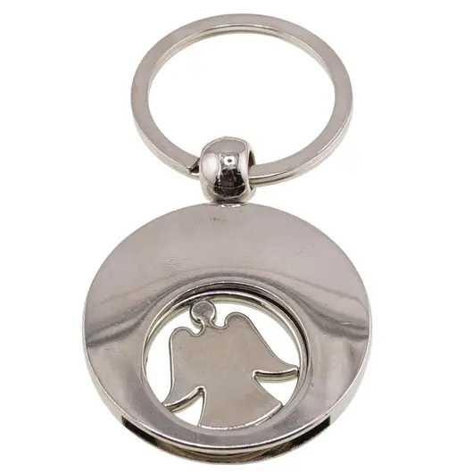 Breloc din metal cu ingeras detasabil - 7,5cm