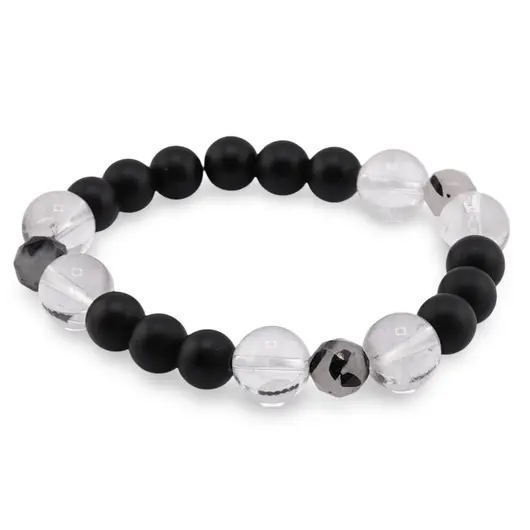Dualitatea Eterna, Bratara cristale naturale 8-10mm, imagine 2