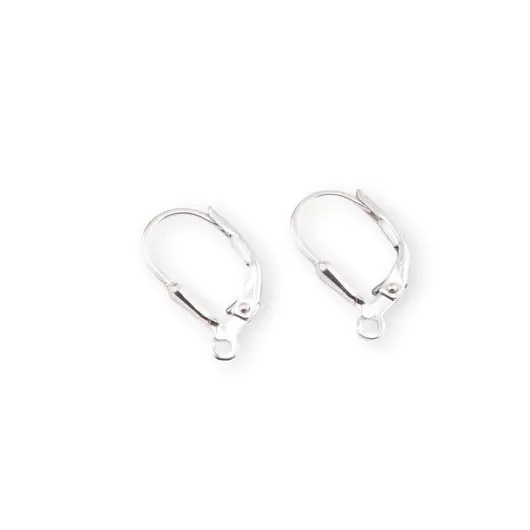 Accesoriu din Argint 925, agatatoare pentru cercei laverback, o pereche - 16,5x9,4mm