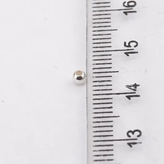 Accesoriu din Argint 925, bumb rotund, set 10 buc - 1,6x2mm, imagine 4