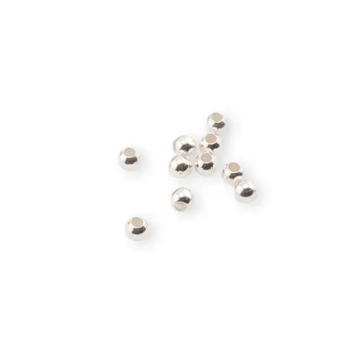 Accesoriu din Argint 925, bumb rotund, set 10 buc - 1,6x2mm