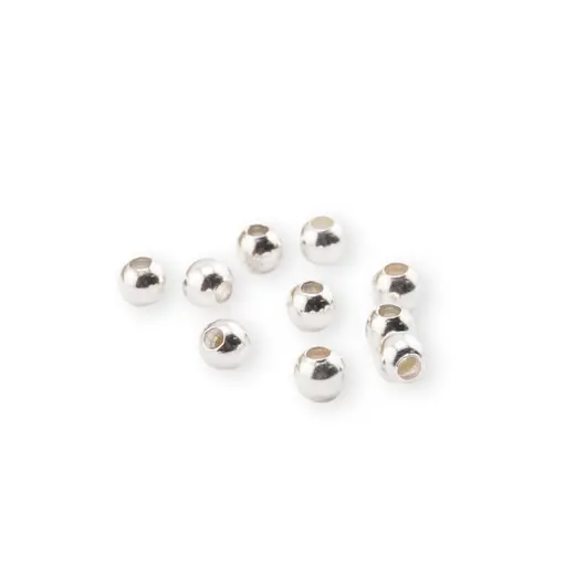 Accesoriu din Argint 925, bumb rotund, set 10 buc - 2,5x3mm, imagine 2