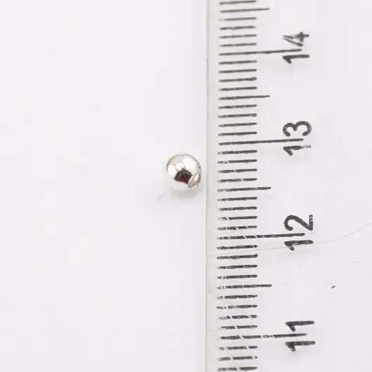 Accesoriu din Argint 925, bumb rotund, set 10 buc - 2,5x3mm, imagine 4