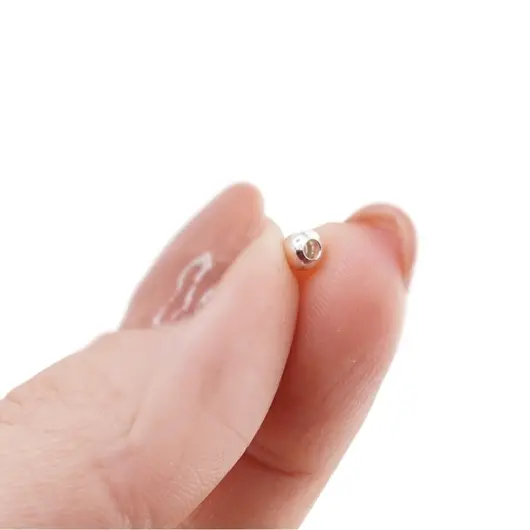 Accesoriu din Argint 925, bumb rotund, set 10 buc - 2,5x3mm, imagine 5