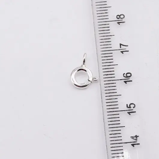 Accesoriu din Argint 925, inchizatoare rotunda, set 5 buc - 6,7x1,5mm, imagine 4