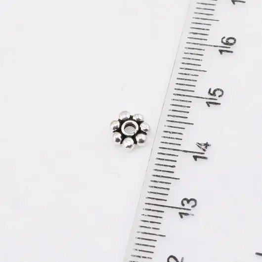 Accesoriu din Argint 925, model floare din bumbi, set 5buc - 6,7x2mm, imagine 4