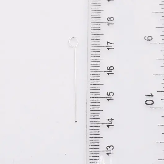 Accesoriu din Argint 925, tija cu anou, set 10 buc - 33x0,5mm, imagine 4