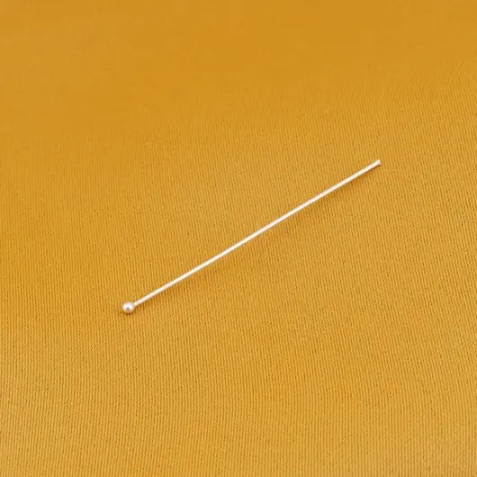 Accesoriu din Argint 925, tija cu bumb in capat, set 10 buc - 40x0,5mm, imagine 3