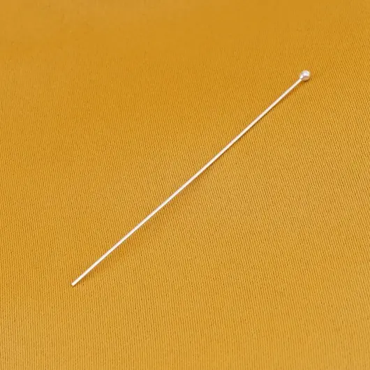 Accesoriu din Argint 925, tija cu bumb in capat, set 10 buc - 59x0,5mm, imagine 3