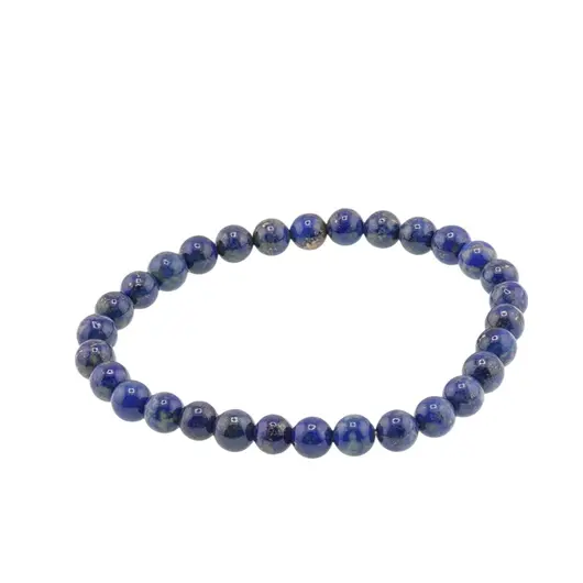 Bratara pe elastic Lapis Lazuli sfere, 6mm, imagine 2