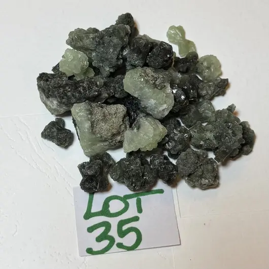 Prehnit de Maroc, lot cristale naturale unicat, 100g, A35, imagine 2