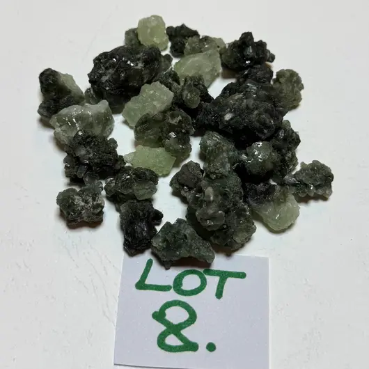 Prehnit de Maroc, lot cristale naturale unicat, 100g, A8, imagine 2