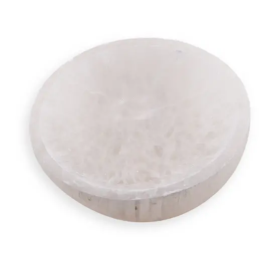 Bol rotund din Selenit, mic - 10cm