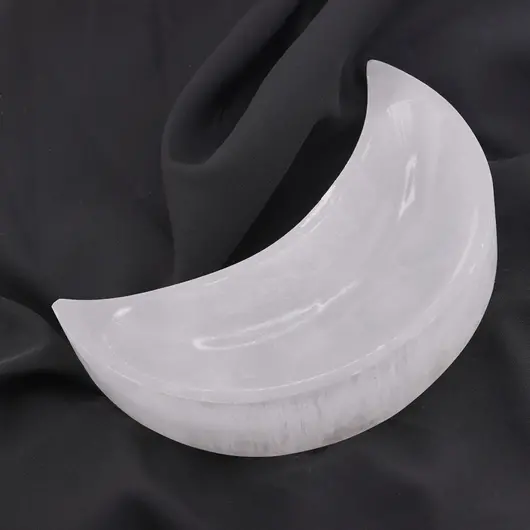 Bol semiluna din Selenit - 14,5cm, imagine 3