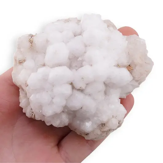 Calcit alb din Maroc cluster, 120-160g, imagine 5
