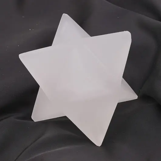 Merkaba din Selenit - 8cm, imagine 2