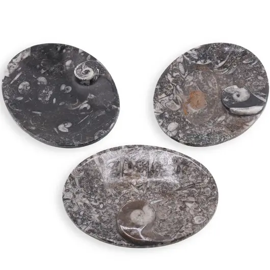 Vas slefuit din mix fosile oval, 12-12,5cm