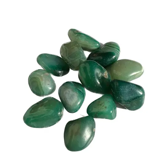 Agat verde rulat 2cm