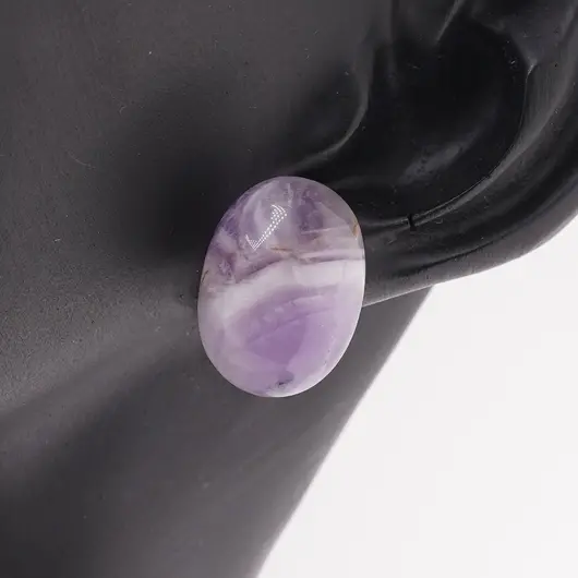 Cercei cu surub Ametist ovali, 16 x 12mm, imagine 3