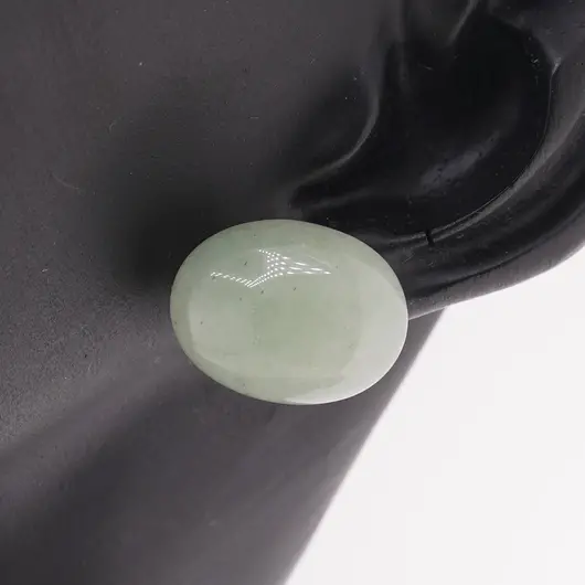 Cercei cu surub Aventurin ovali, 16 x 12mm, imagine 3