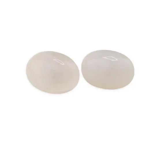 Cercei cu surub Cuart roz ovali, 16 x 12mm