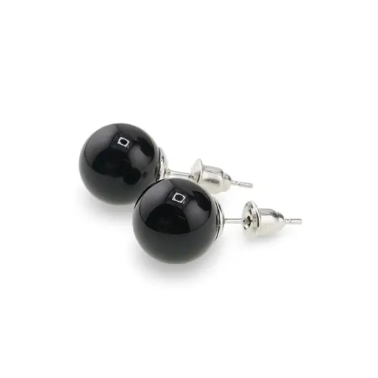 Cercei cu surub Onix sfere, 10mm, imagine 2
