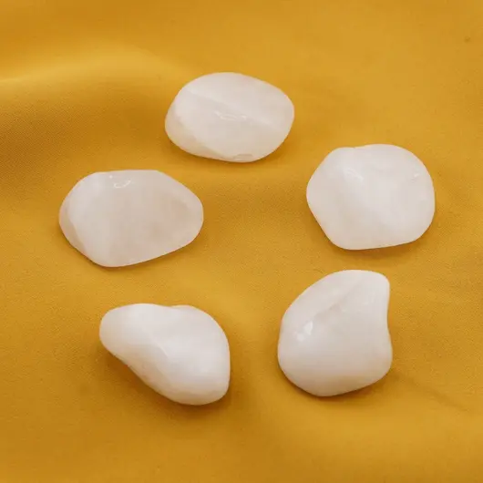 Cuart alb laptos 3cm, piatra rulata, imagine 4