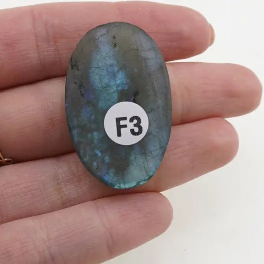 Cabochon Labradorit fatetat 38x25x8,5mm F3, imagine 2