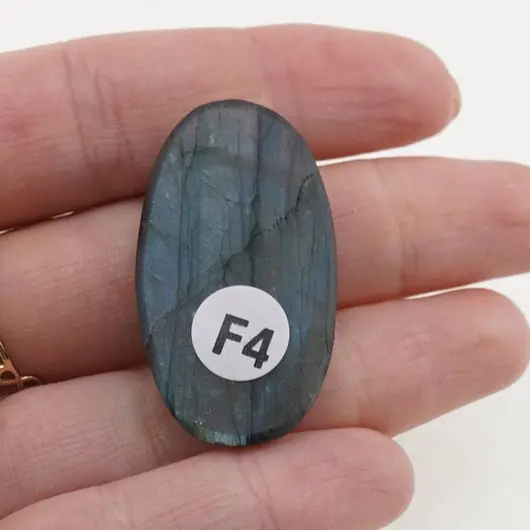 Cabochon Labradorit fatetat 37x20x8,5mm F4, imagine 2
