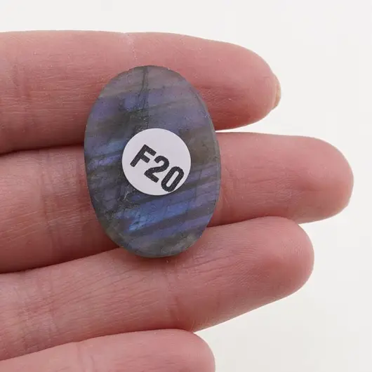 Cabochon Labradorit fatetat 29x20x6mm F20, imagine 2