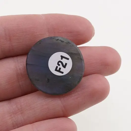 Cabochon Labradorit fatetat 25x25x6mm F21, imagine 2