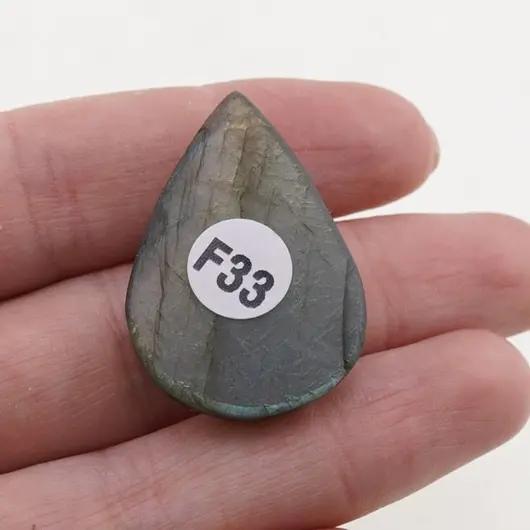 Cabochon Labradorit fatetat 32x23x7,5mm F33, imagine 2