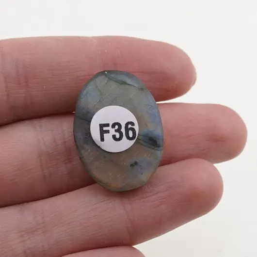 Cabochon Labradorit fatetat 26x18x7mm F36, imagine 2