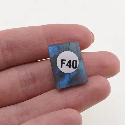 Cabochon Labradorit fatetat 20x15x8mm F40, imagine 2