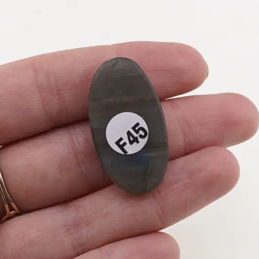 Cabochon Labradorit fatetat 32x17x7mm F45, imagine 2